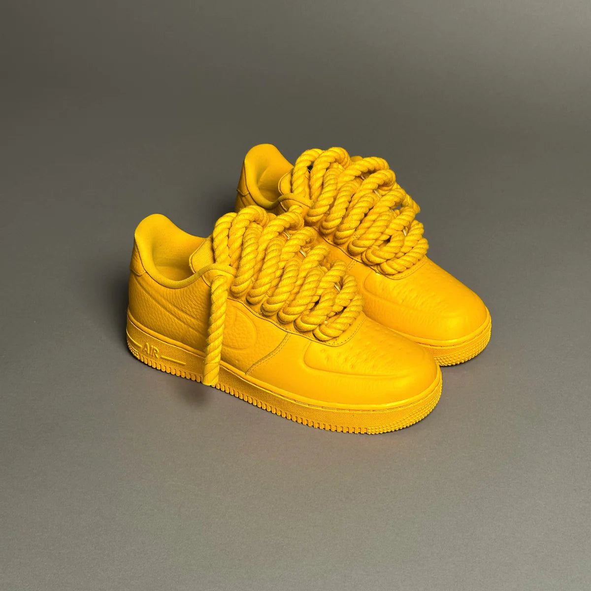 AF1 LOW 07 PRO-TECH UNIVERSITY GOLD CUSTOM ROPE 1 - Image 1