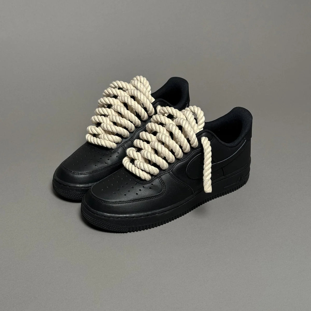 AF1 LOW NOIR CUSTOM LACET ROPE 1 - Image 2