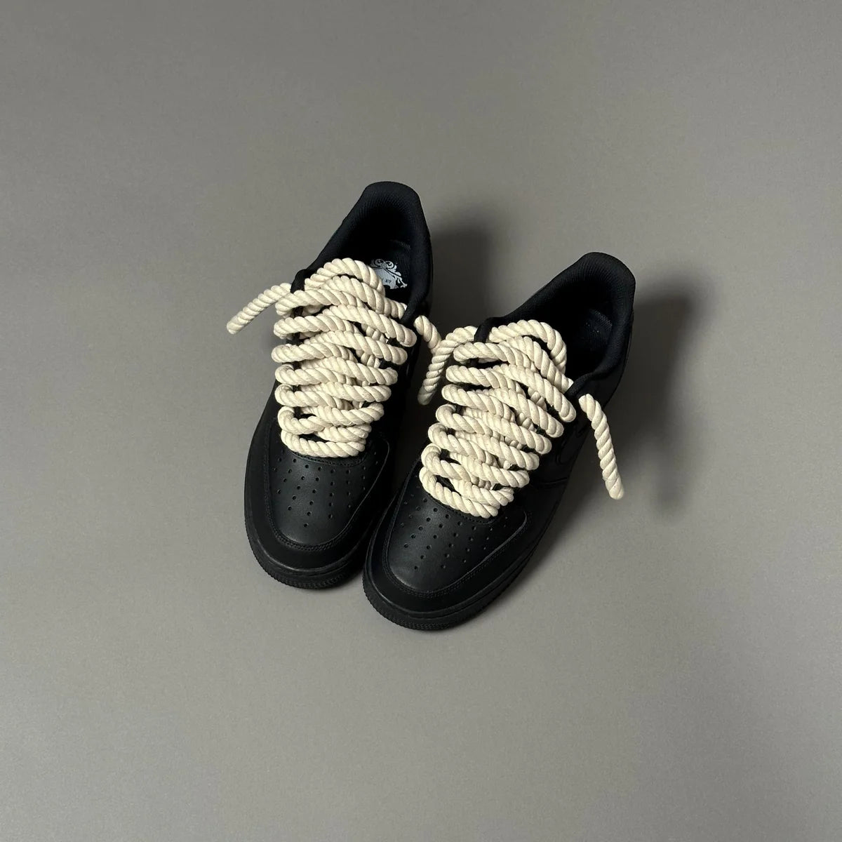 AF1 LOW NOIR CUSTOM LACET ROPE 1 - Image 4