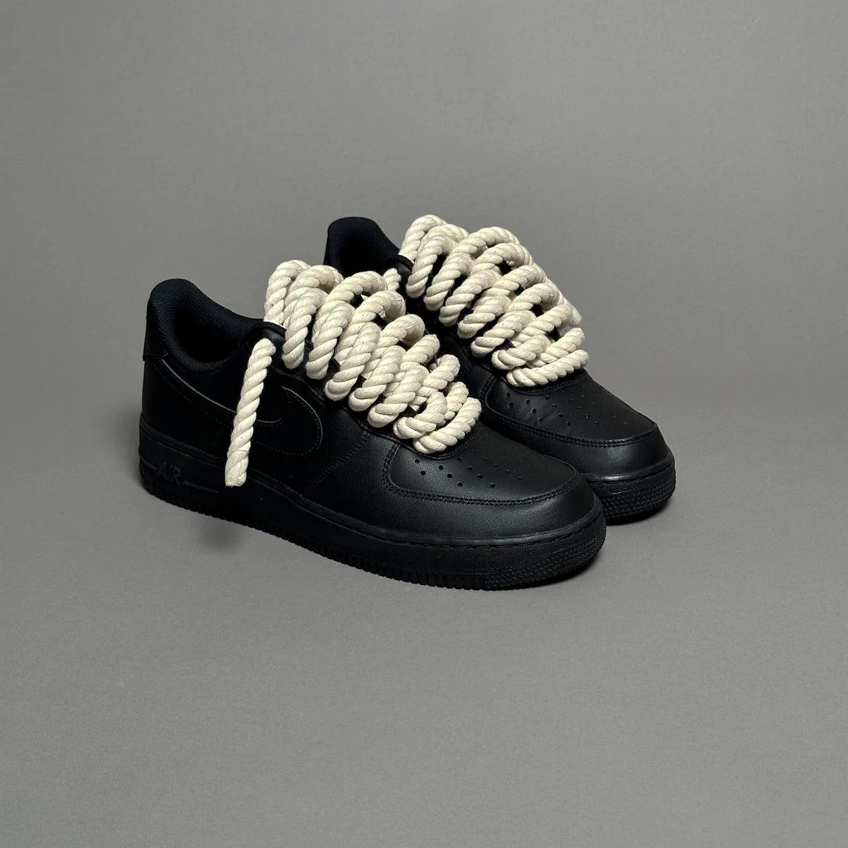 AF1 LOW NOIR CUSTOM LACET ROPE 1 - Image 5