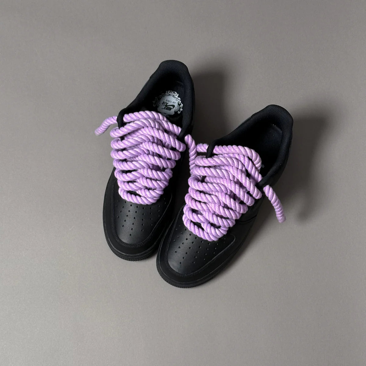 AF1 LOW NOIR CUSTOM LACET ROPE 1 VIOLET - Image 4
