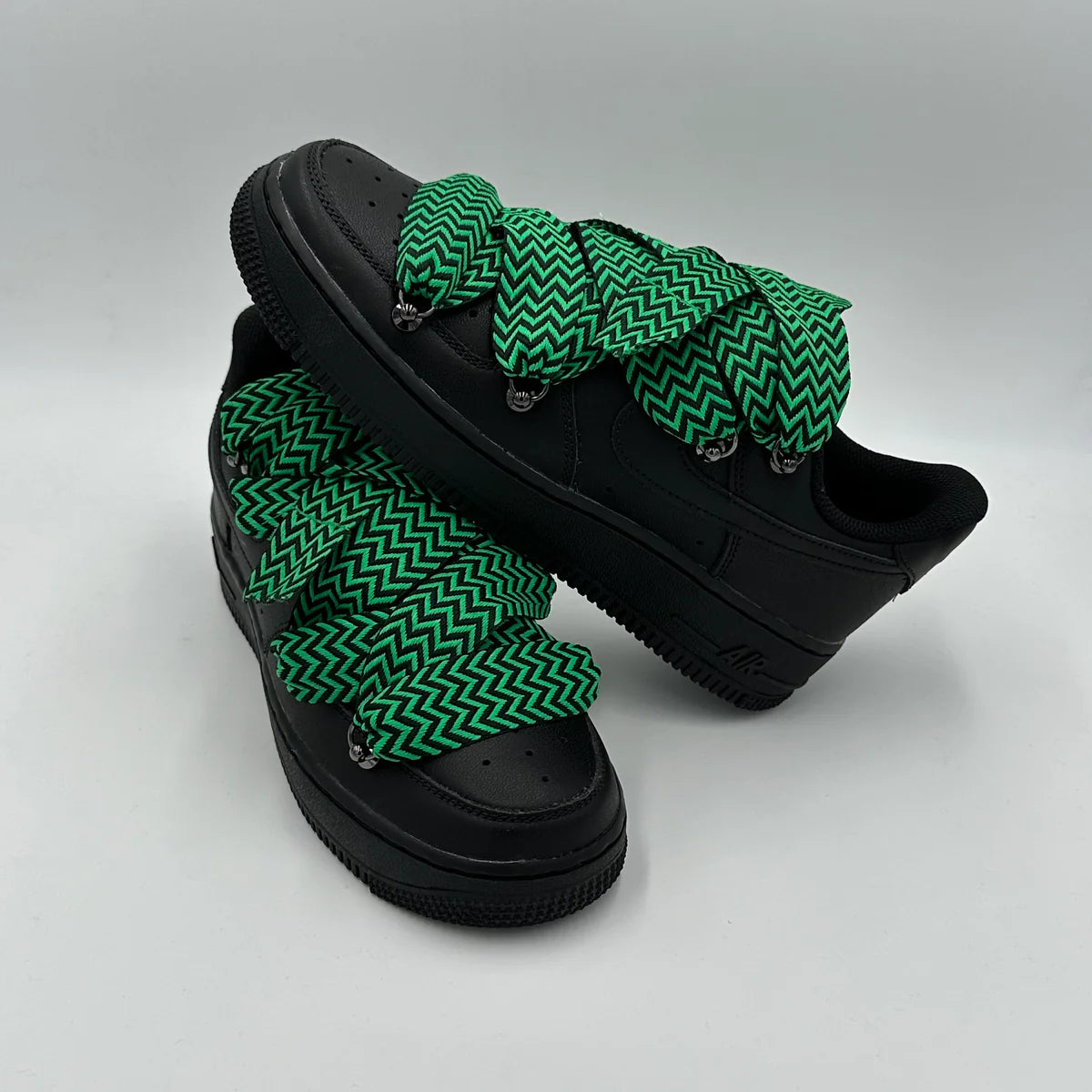 AF1 LOW NOIR CUSTOM ROPE LACE 1 & LANVIN - Image 1