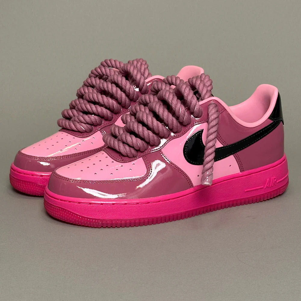 AF1 LOW VERNIS FUSHIA ROSE & ROPE 1 - Image 1