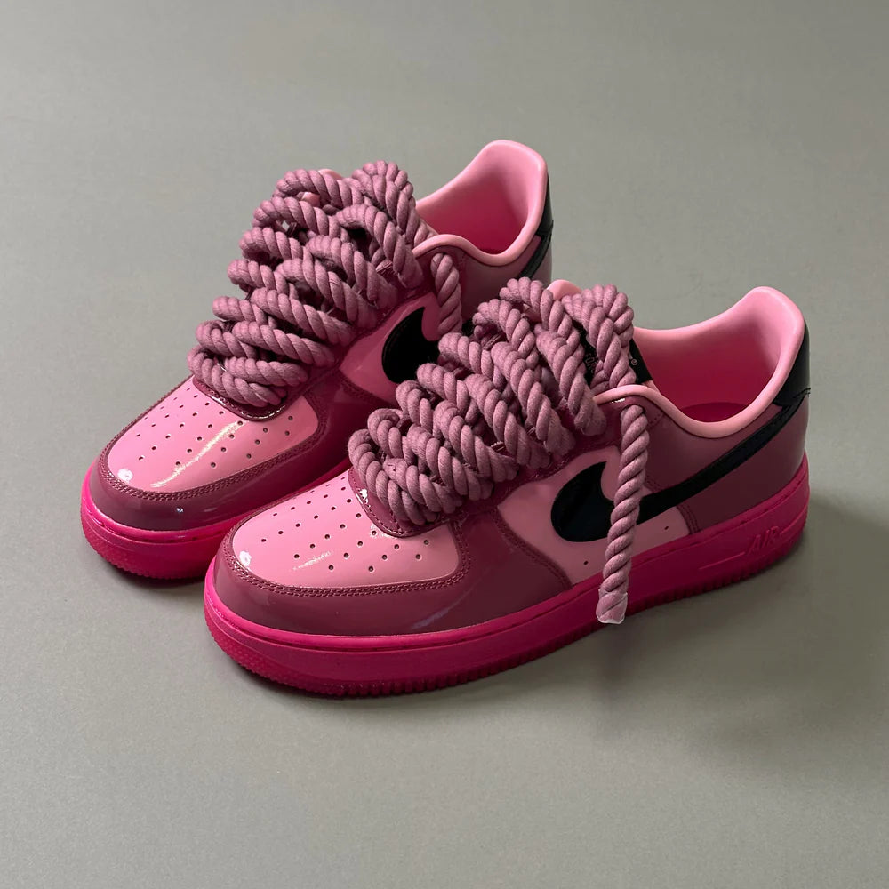 AF1 LOW VERNIS FUSHIA ROSE & ROPE 1 - Image 5