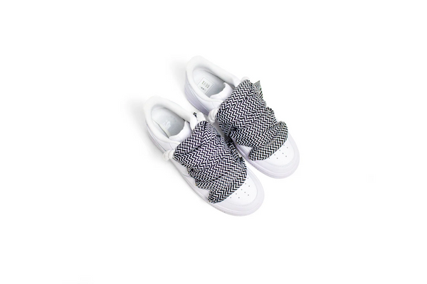 AF1 WHITE LOW  CUSTOM ROPE LACE 1 & LANVIN