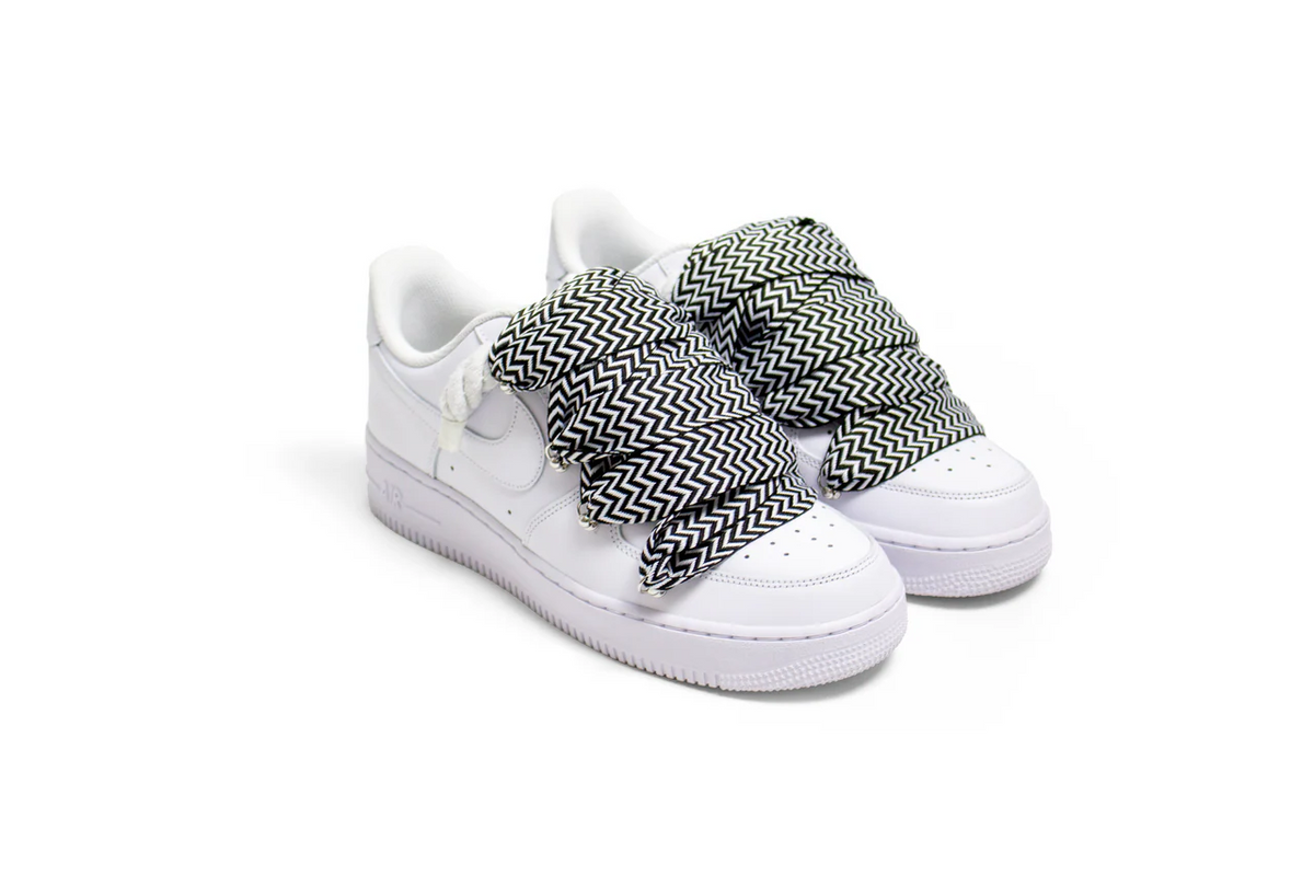 AF1 WHITE LOW  CUSTOM ROPE LACE 1 & LANVIN - Image 2