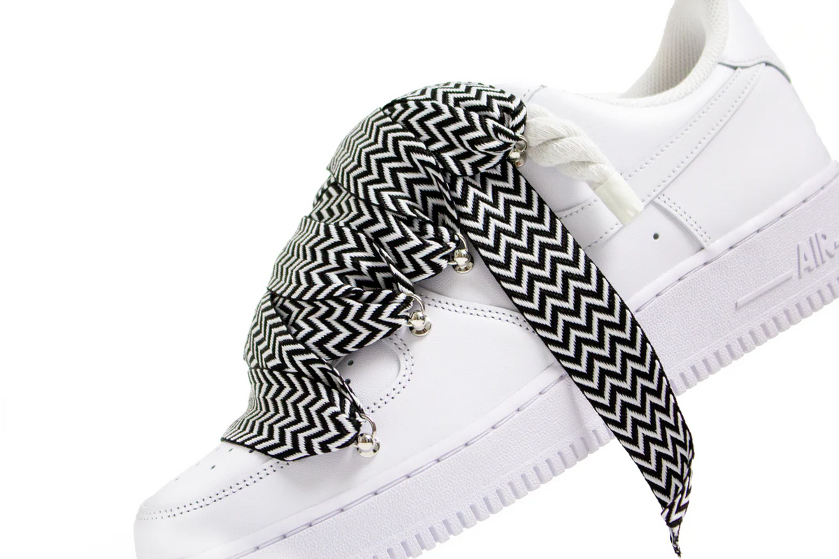 AF1 WHITE LOW  CUSTOM ROPE LACE 1 & LANVIN - Image 3