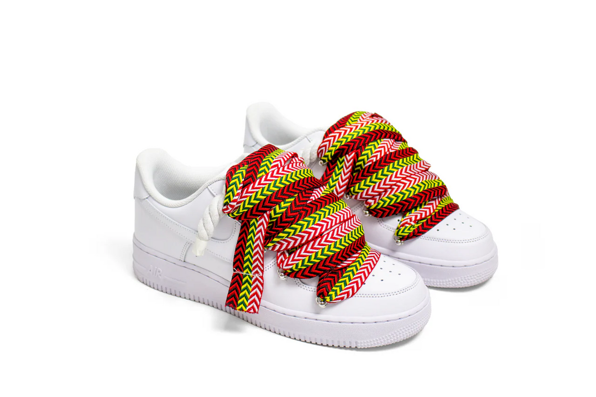 AF1 WHITE LOW CUSTOM ROPE LACE 1 & LANVIN LACET - Image 1