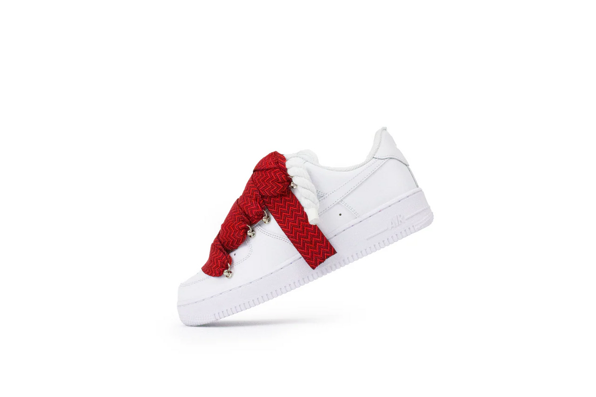 AF1 WHITE LOW CUSTOM ROPE LACE 1 & LANVIN - Image 1