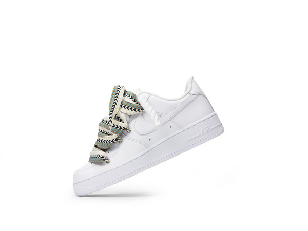 AF1 WHITE LOW CUSTOM ROPE LACE 1 & LANVIN