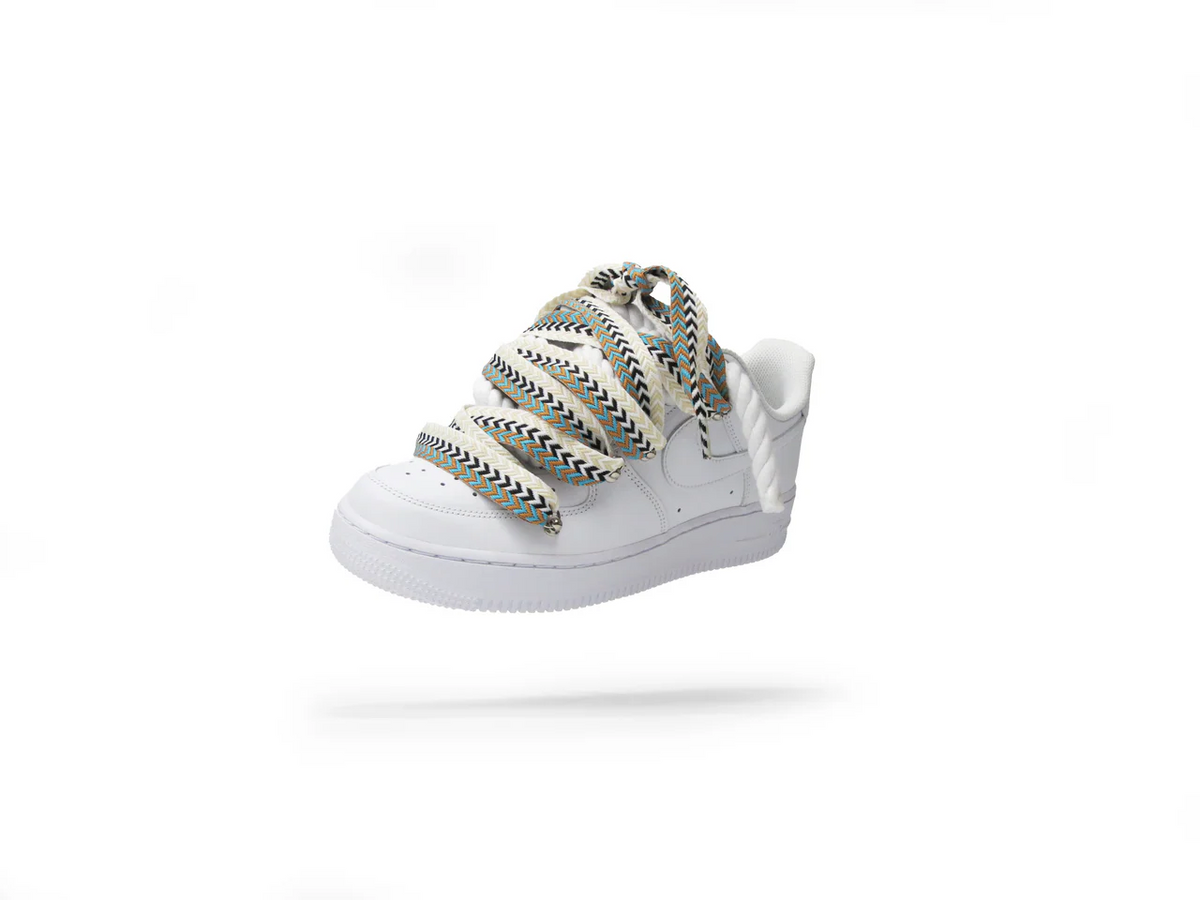 AF1 WHITE LOW CUSTOM ROPE LACE 1 & LANVIN - Image 2