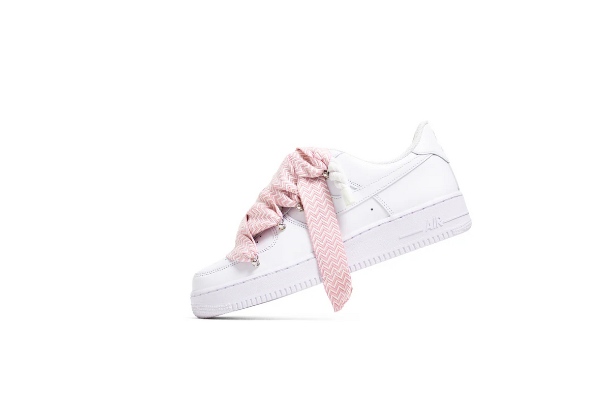 AF1 WHITE LOW CUSTOM ROPE LACE 1 & LANVIN - Image 1