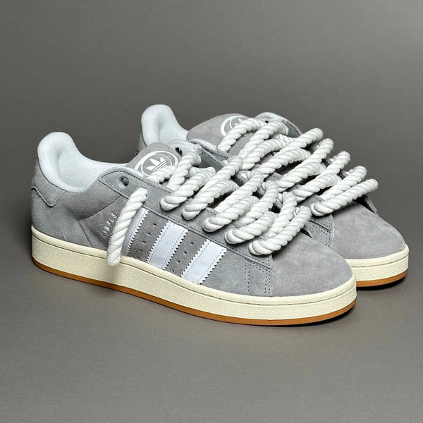 ADIDAS CAMPUS GRIS  & CUSTOM ROPE 1 BLANC - Vue alternative