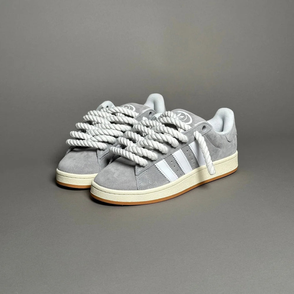 ADIDAS CAMPUS GRIS  & CUSTOM ROPE 1 BLANC - Image 3