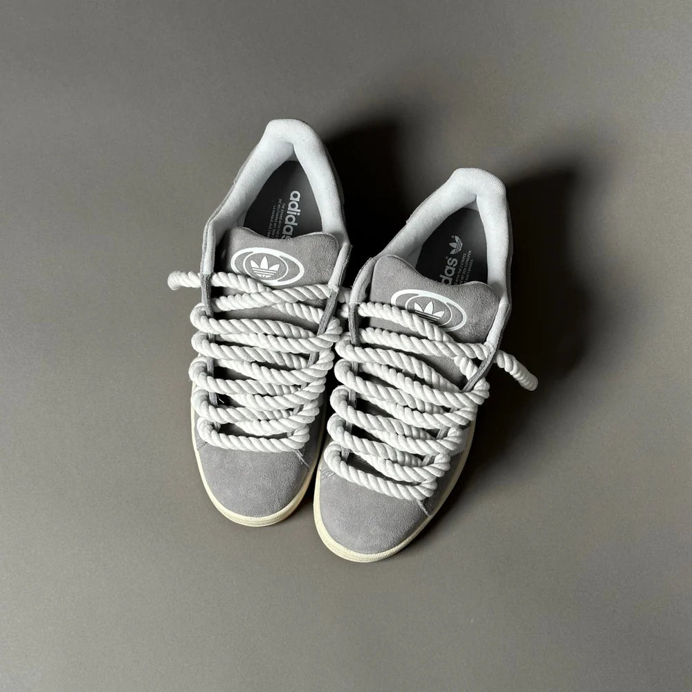 ADIDAS CAMPUS GRIS  & CUSTOM ROPE 1 BLANC - Image 4