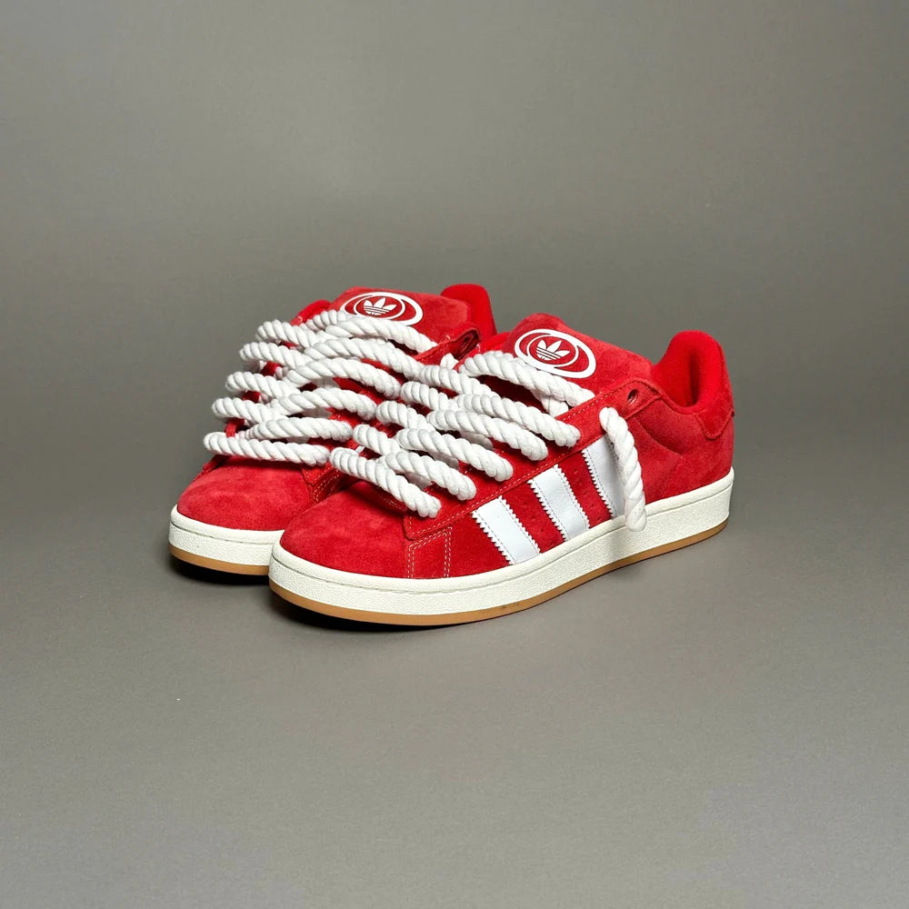 ADIDAS CAMPUS ROUGE  & CUSTOM ROPE 1 BLANC - Image 1