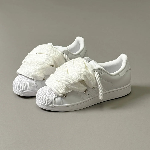 ADIDAS SUPERSTAR BLANC CUSTOM ROPE 1 & LANVIN - Vue alternative