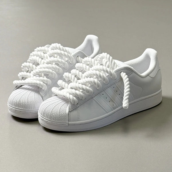 ADIDAS SUPERSTAR BLANC CUSTOM ROPE 1