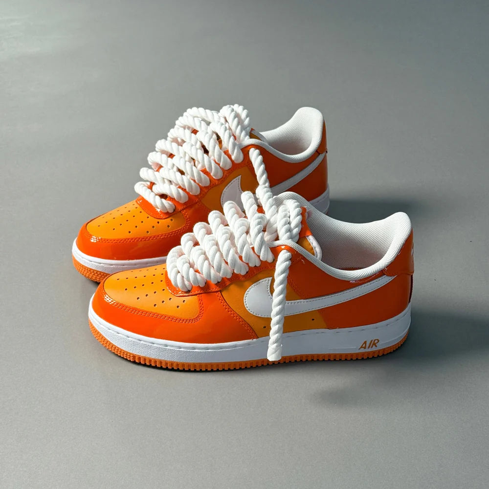 AF1 LOW 07 VERNIS ORANGE BLANC & ROPE 1 - Image 2
